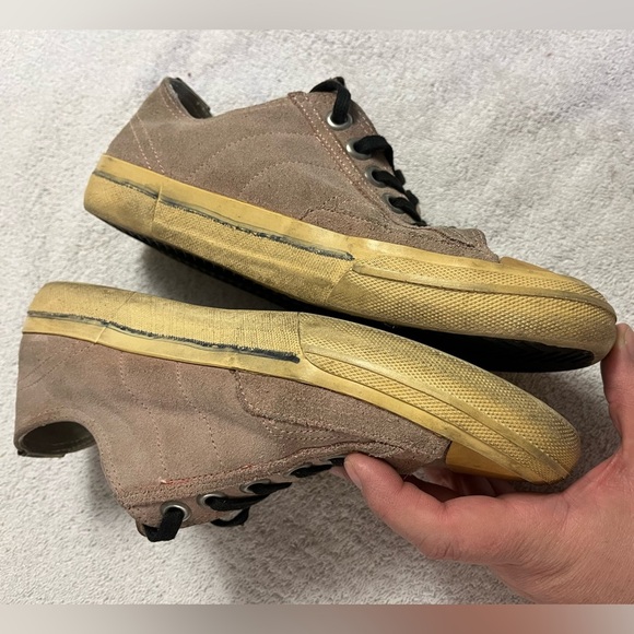 GOLDEN GOOSE V-Star Suede Upper Laminated Star Men Sneaker in Taupe - Picture 5 of 16